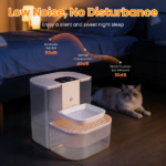 Smart Automatic Pet Water Dispenser, Automatic Pet Water Dispenser with Dual Tank,Dual Tank Filtration 4.5L Cordless Water Fountain with Remote Control for Pets - Image 8