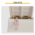 80*34*86CM, Off-white PP track connector assembly, circular design with gray carpet + 1 cat teaser stick, 15kg cat treadmill - Image 7