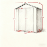 Outdoor Garden Storage Shed Tool House - Image 3