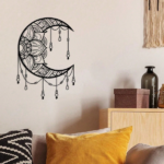 CIFbuy Mandala Moon Wall Art iron Wall Hanging for Yoga Meditation Room Decor(TikTok, temu pick-up service) - Image 5