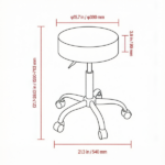 Rolling Stools with Wheels - Image 3