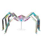 Replace 43966577 3FT Halloween Decorations Light Up Spider, Outdoor Halloween Decor Lighted Iridescent Spider, Weather Proof Pre-lit Spider with 340 LED Lights, for Front Yard Porch Gardens Lawns Party - Image 3