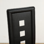 4pcs long backrest square hollow decoration PU leather dining chair round tube black cushion electroplating chair leg N201 Replace encoding13029118 - Image 6