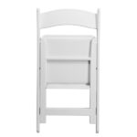 Replacement 15868578 4 Pack Folding Chairs, Resin Chairs with Padded Seat, Comfortable Event Chairs Indoor Outdoor for Home Event Party Picnic School Wedding, White - Image 9