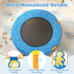 Astronaut Trampoline for Toddlers with Foam Padded Handle and Safety Padded Cover - Image 9