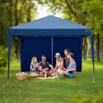 3 x 3m Two Doors & Two Windows Practical Waterproof Right-Angle Folding Tent Blue - Image 27