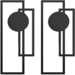 CIFbuy Abstract Line iron Wall Art Set Modern Minimalist Black and White Decor for Living Room Bedroom Office Halloween Gift (TikTok, temu pick-up service) - Image 4