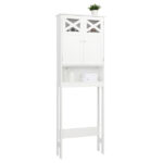 Double Door Fork Toilet Cabinet White - Image 25