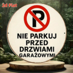 CIFbuy 1pc 8x8 Inch No Parking Sign, Vintage French Aluminum Plaque, No Parking In Front Of Garage Door Metal Sign, Decorative Wall Art TikTok, TikTok, king Self-pickup Logiopics - Image 7