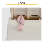 80*34*86CM, Off-white PP track connector assembly, circular design with gray carpet + 1 cat teaser stick, 15kg cat treadmill - Image 6