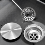 Waterfall Kitchen Sink, Stainless Steel Single Bowl in Black, Multifunctional Workstation with Flying-rain Faucet and Cutting Board, 33x22″ Stainless Steel Single Bowl Sink[Unable ship on weekends, TK/TEMU only for pickup, only TX10643 warehouse supports GOFO] - Image 15