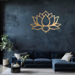 CIFbuy Stunning Large Lotus Metal Wall Art – Modern Living Room Decor & Fabulous Bridal Shower Gift.Wall Sculptures-cif buy(TikTok/temu self-pickup orders) - Image 11