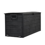 75gal 280L Outdoor Garden Plastic Storage Deck Box Chest Tools Cushions Toys Lockable Seat BLACK - Image 8
