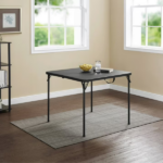 34" Square Resin Fold-in-Half Table, Rich Black (Shipment from Walmart) - Image 4
