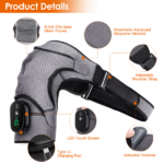 Heated Shoulder Massager 3 Heat Levels & 3 Vibration Modes Cordless USB Rechargeable Shoulder Brace For Pain Relief Rechargeable For Home Office Pain Relief - Image 10