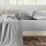 Luxury Sheet Sets Super Soft Easy Care Microfiber 3/4-Pieces Bed Sheet Set With 16-Inch Deep Pockets, Light Grey