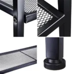 4 Tier Iron Bookshelf, Freestanding Metal Bookcase Storage Shelf for Books and Decor, 23.62 x 13.78 x 57.87 in, Black(Shipment from Walmart) - Image 5