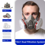2 Pack Reusable Half Face Shield Respirator Mask for Painting Welding Sanding Facepiece(US Logistics only For USPS.TK/TMEU only For self-pickup) - Image 5