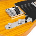 Maple Fingerboard GTL Electric Guitar SS Pickup Transparent Yellow - Image 8