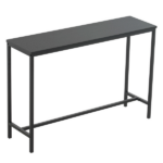 Same Code 22023094 Industrial Style Porch Table Single Layer Black Oak Triamine Board [105 * 30 * 71cm]