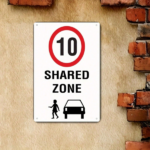 CIFbuy Vintage Speed Limit 10 Km/H Metal Wall Sign, 8x12in Retro Speed Bump Warning Iron Plaque, Plaque, Easy Hang No Tools Needed Km/H ikTok, Km/H ikTok, aque Self-n ckup Logioped - Image 2