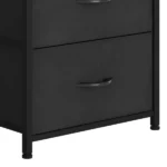 4 Drawer Dresser with Durable Steel Frame & Handles for Adult for , Living Room, Black (Shipment from Walmart) - Image 5