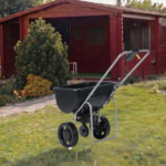 Broadcast Spreader, 70LBS Capacity, Walk-Behind Push Spreader, 15-Level Adjustment, 8 in All Terrain Pneumatic Tires, Lawn Spreaders with Hopper Grate, for Seed, Fertilizer, Ice Melt - Image 9