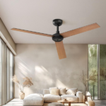 52 inch Modern Ceiling Fan with Lights,Remote Control, 3 Plywood Blades,6-Speed,Dimmable, Noiseless Reversible DC Motor,Indoor/Outdoor Ceiling Fan for Living Room Bedroom patio, 3D-X3[Unable ship on weekends, TK/TEMU only for pickup, only TX10643 warehouse supports GOFO] - Image 8