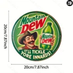 CIFbuy Vintage Mountain Dew Metal Sign Home Kitchen Decor Xmas Halloween Gift Wall Art 8x8 Inches (TikTok, temu pick-up service) - Image 2