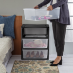 (2 pack) Wide 3 Drawer Tower, Plastic Storage Organizer with Removable Clear Bins, Easy to Assemble - No Tools Needed, Black (Shipment from Walmart) - Image 5