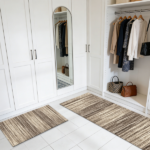 Three-piece kitchen rug set, non-slip and washable, abstract pattern kitchen hallway rug, soft and comfortable, suitable for sinks, floors, entrances, hallways and bathrooms. - Image 8