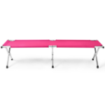 Portable Folding Camping Cot with Carrying Bag Army Pink - Image 12