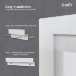 24"x32" LED Bathroom Mirror, Front-Lit and Back-Lit, 3 Color Tem Adjustable, Brightness Memory, Anti-fog LED Vanity Mirror[Unable ship on weekends, TK/TEMU only for pickup, only TX10643 warehouse supports GOFO] - Image 6