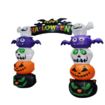 Replace 5233203 8.2 FT Cute Halloween Inflatables Pumpkin Archway Outdoor Decoration, Giant Blow up Yard Arch Decorations with Built-in LED Lights for Holiday Party Front Yard Lawn Garden Decor - Image 3