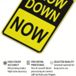 CIFbuy 1pc Slow Down Now Tin Sign 8x12 Inch Vintage Metal Wall Art, Vintage Metal Wall Art, Waterproof Weatherproof Security Warning Sign, Security Warning Sign, Unframed Outdoor Dec Tin Sign 8ikTok, Tin Sign 8ikTok, Security Warning Sign Self- Wckup LogiopDec - Image 3
