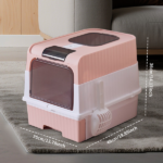 pinkMagic Cube Intelligent Cat litter Box - Free Hands, Enjoy Pure Life | Automatic Cleaning, Silent Design, Preferred for Multi Cat Families