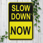 CIFbuy 1pc Slow Down Now Tin Sign 8x12 Inch Vintage Metal Wall Art, Vintage Metal Wall Art, Waterproof Weatherproof Security Warning Sign, Security Warning Sign, Unframed Outdoor Dec Tin Sign 8ikTok, Tin Sign 8ikTok, Security Warning Sign Self- Wckup LogiopDec - Image 7