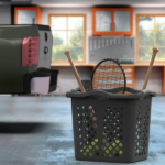 2 Bushel Plastic Laundry Basket with Silver Handles, Black, 2 Pack (Shipment from Walmart) - Image 6