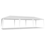 10'x30' Outdoor Party Tent with 8 Removable Sidewalls, Waterproof Canopy Patio Wedding Gazebo, White - Image 13