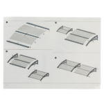 Same Code 82632470 80*38in Household Application Door & Window Rain Cover Eaves Brown Board & Black Holder - Image 15