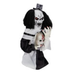 1.8ft Halloween Decoration Scary Clown, Sound-Actived Party Decor with Creepy Sound , Scary Haunted House Props for Indoor Party Home Table Garden Yard Lawn - Image 2