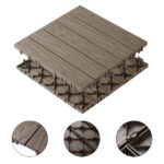 Plastic Interlocking Deck Tiles, 27 Pack, 11.8"x11.8" Waterproof Flooring Tiles for Indoor and Outdoor, Patio Floor Decking Tiles for Porch Poolside Balcony Backyard - Image 4