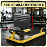 Yellow 3-in-1 Padded Home Gym Fitness Equipment: Squat Machine for Push Up, Sit Up & Deep Squat Training - Image 5