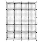 20-Cube Organizer Cube Storage Storage Shelves Wire Cube Storage Origami Shelves Metal Grid Multifunction Shelving Unit Modular Cubbies Organizer Bookcase - Image 8