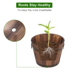 Outdoor Reinforced And Anticorrosive Wooden Pot Set Of Three(SAME AS 41101629) - Image 7