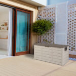 75gal 260L Outdoor Garden Plastic Storage Deck Box Chest Tools Cushions Toys Lockable Seat - Image 16