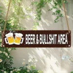 CIFbuy Farmhouse Wooden Sign Beer And Blather Zone Wall Decor For Park Community Farmhouse Home Commercial (TikTok, temu pick-up service) - Image 3
