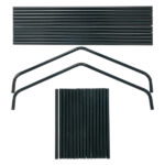 69x49x160cm Black Iron Pipe Pointed Mini Flower Stand With 4 Layers Of Grid, With Zipper Rolling Door, PE Cloth Green House SAME AS99351374 - Image 23
