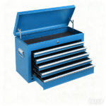 5-Drawer Lockable Steel Tool Chest, 330 lbs Capacity, Blue Heavy-Duty Tool Storage Cabinet with Drawer Liners & Lid Support for Workshop/Garage Maintenance - Image 15