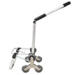 Shopping Stair Trolley with Wheels,Trolley Black Foldable Shopping Cart,Removable Shopping Oxford Waterproof Bag,Stainless Steel Triangular Wheels, Black - Image 15